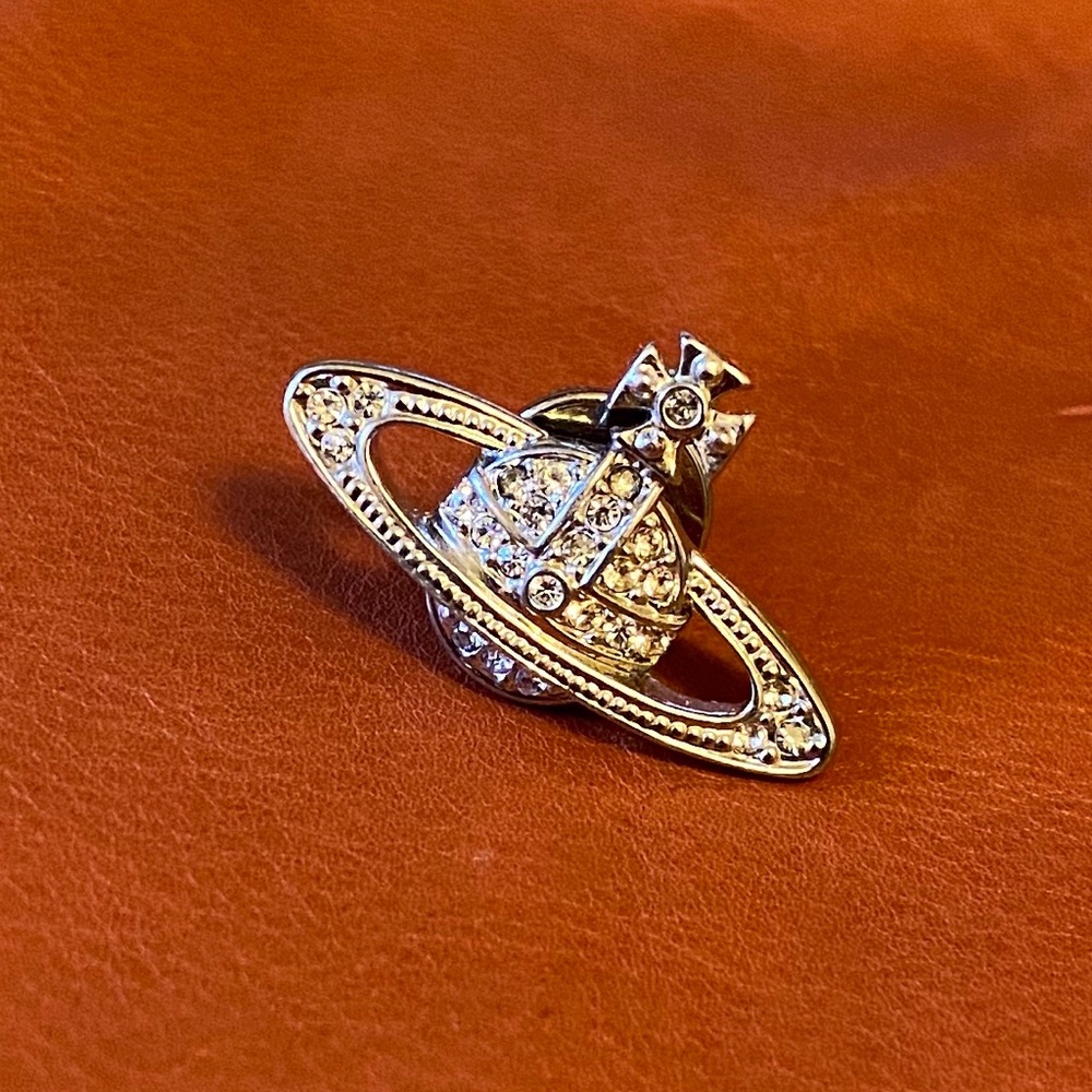 Vivienne Westwood crystal orb pin